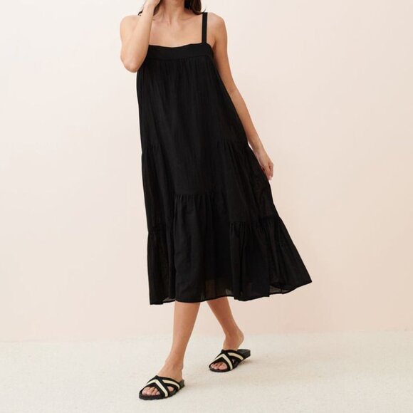 EUC Jenni Kayne Black Stripe Crossover Sandal US 10 IT 40 (Retail $475 CAD) - Picture 2 of 9